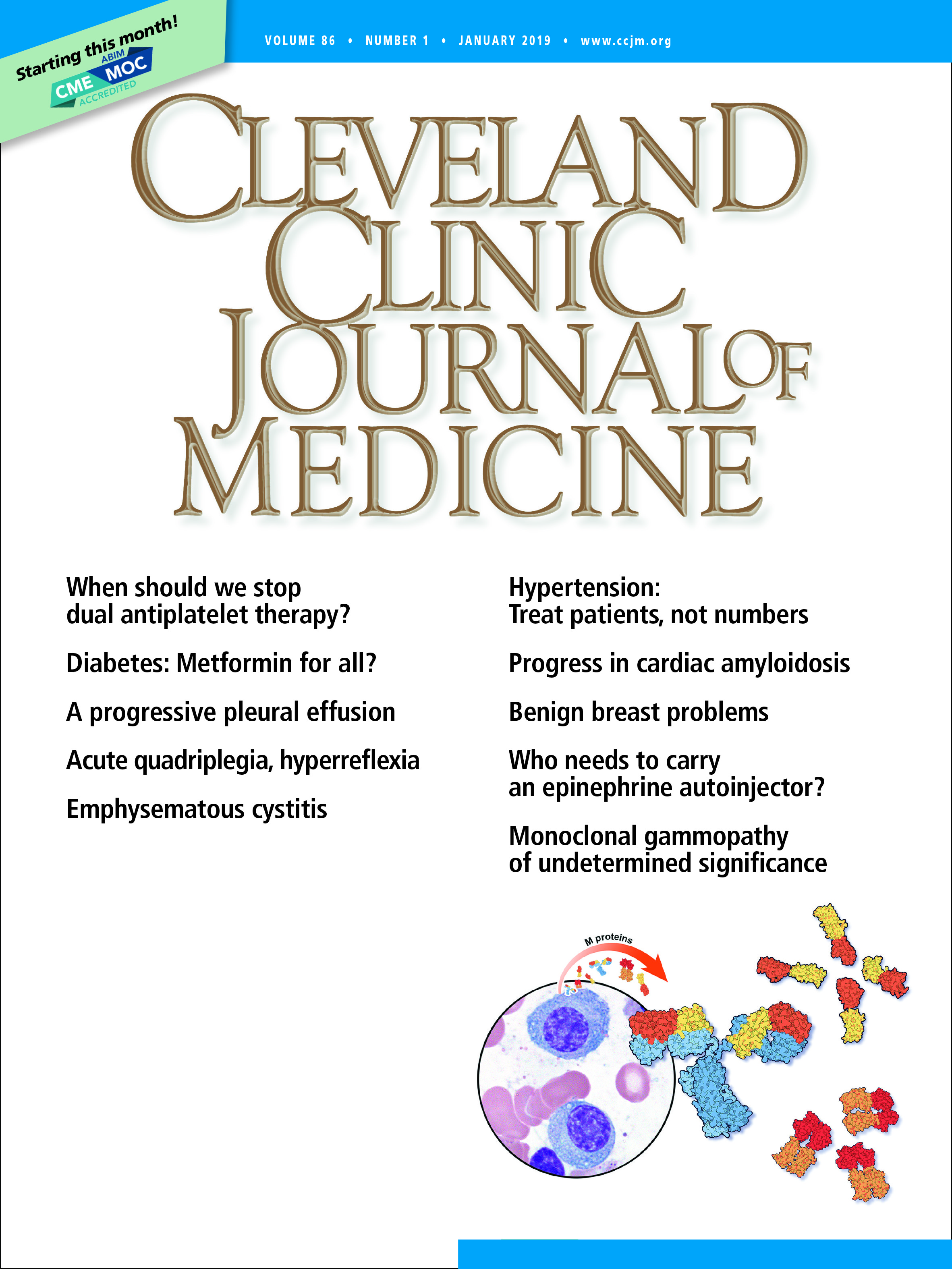 Monoclonal gammopathy of undetermined significance: A primary care guide | Cleveland Journal of Medicine