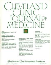 Cleveland Clinic Journal of Medicine: 54 (1)