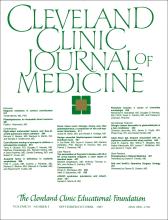 Cleveland Clinic Journal of Medicine: 54 (5)