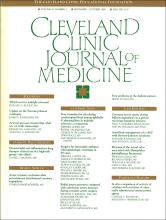Cleveland Clinic Journal of Medicine: 55 (5)