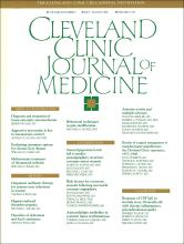 Cleveland Clinic Journal of Medicine: 56 (5)