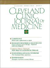 Cleveland Clinic Journal of Medicine: 58 (5)