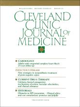 Cleveland Clinic Journal of Medicine: 59 (6)