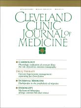 Cleveland Clinic Journal of Medicine: 60 (1)