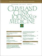 Cleveland Clinic Journal of Medicine: 60 (4)