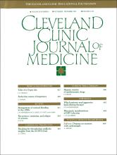 Cleveland Clinic Journal of Medicine: 60 (6)