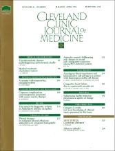 Cleveland Clinic Journal of Medicine: 61 (2)