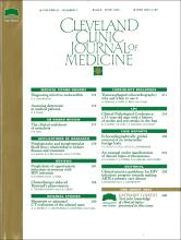 Cleveland Clinic Journal of Medicine: 61 (3)