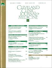 Cleveland Clinic Journal of Medicine: 61 (4)