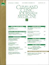 Cleveland Clinic Journal of Medicine: 61 (6)