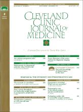 Cleveland Clinic Journal of Medicine: 62 (6)