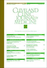 Cleveland Clinic Journal of Medicine: 63 (2)