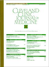 Cleveland Clinic Journal of Medicine: 63 (5)
