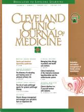 Cleveland Clinic Journal of Medicine: 64 (2)