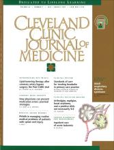 Cleveland Clinic Journal of Medicine: 64 (7)