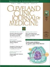 Cleveland Clinic Journal of Medicine: 65 (1)