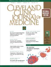 Cleveland Clinic Journal of Medicine: 65 (2)