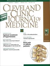 Cleveland Clinic Journal of Medicine: 66 (2)