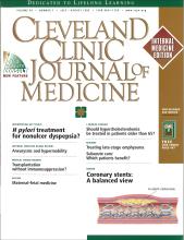 Cleveland Clinic Journal of Medicine: 66 (7)