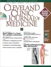 Cleveland Clinic Journal of Medicine: 67 (11)