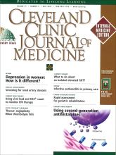 Cleveland Clinic Journal of Medicine: 67 (5)