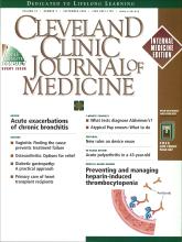Cleveland Clinic Journal of Medicine: 67 (9)