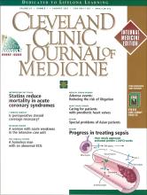 Cleveland Clinic Journal of Medicine: 69 (1)