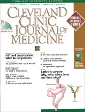 Cleveland Clinic Journal of Medicine: 69 (11)