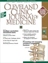 Cleveland Clinic Journal of Medicine: 70 (2)