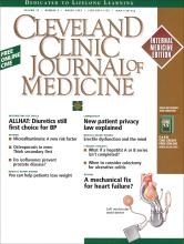 Cleveland Clinic Journal of Medicine: 70 (3)