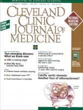 Cleveland Clinic Journal of Medicine: 70 (5)