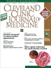 Cleveland Clinic Journal of Medicine: 71 (5)