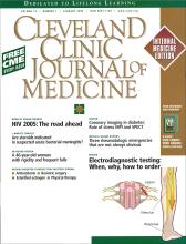 Cleveland Clinic Journal of Medicine: 72 (1)