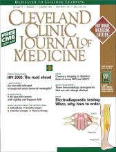 Cleveland Clinic Journal of Medicine: 72 (1)