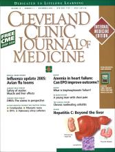 Cleveland Clinic Journal of Medicine: 72 (11)