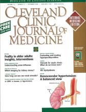 Cleveland Clinic Journal of Medicine: 72 (12)