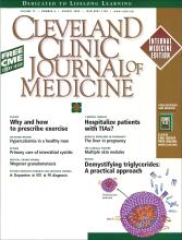 Cleveland Clinic Journal of Medicine: 72 (8)