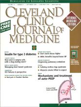 Cleveland Clinic Journal of Medicine: 72 (9)