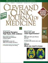 Cleveland Clinic Journal of Medicine: 73 (12)