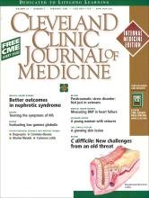 Cleveland Clinic Journal of Medicine: 73 (2)