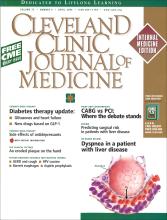 Cleveland Clinic Journal of Medicine: 73 (4)