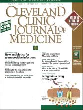 Cleveland Clinic Journal of Medicine: 73 (9)