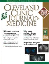 Cleveland Clinic Journal of Medicine: 74 (12)