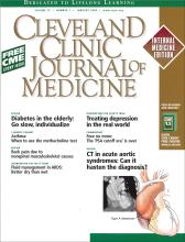 Cleveland Clinic Journal of Medicine: 75 (1)