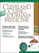 Cleveland Clinic Journal of Medicine: 75 (12)
