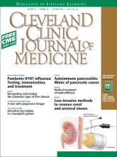 Cleveland Clinic Journal of Medicine: 76 (10)