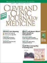 Cleveland Clinic Journal of Medicine: 76 (5)