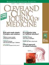 Cleveland Clinic Journal of Medicine: 76 (7)