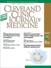 Cleveland Clinic Journal of Medicine: 77 (10)