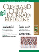 Cleveland Clinic Journal of Medicine: 77 (8)